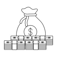 money sack design