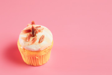 Birthday Cake On Color For The Background
