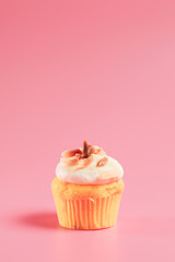 Birthday Cake On Color For The Background