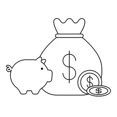 money sack design