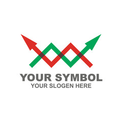 Abstract icon for business template