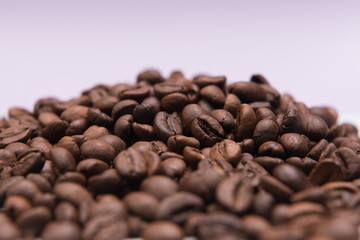 
Coffee seeds with colorful backgrounds