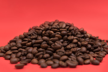 
Coffee seeds with colorful backgrounds