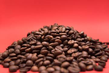 
Coffee seeds with colorful backgrounds