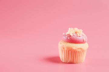 Birthday Cake On Color For The Background