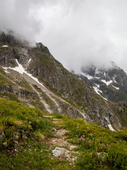 View to the Mont Blanc.
