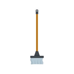 Cleaning mop icon. Flat illustration of cleaning mop vector icon for web isolated on white