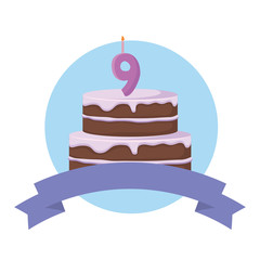 Birthday cake icon