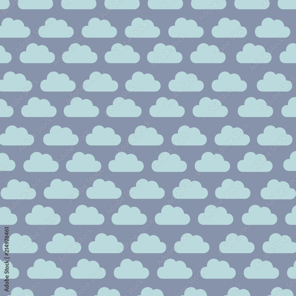 Poster clouds pattern design
