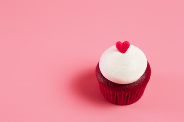 Birthday Cake On Color For The Background