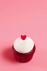 Birthday Cake On Color For The Background