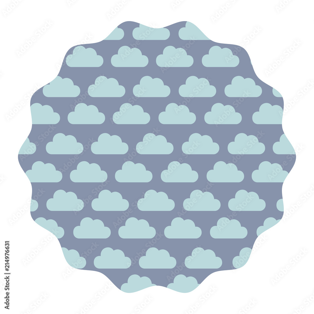 Poster clouds pattern design