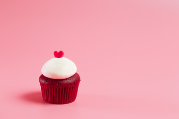 Birthday Cake On Color For The Background