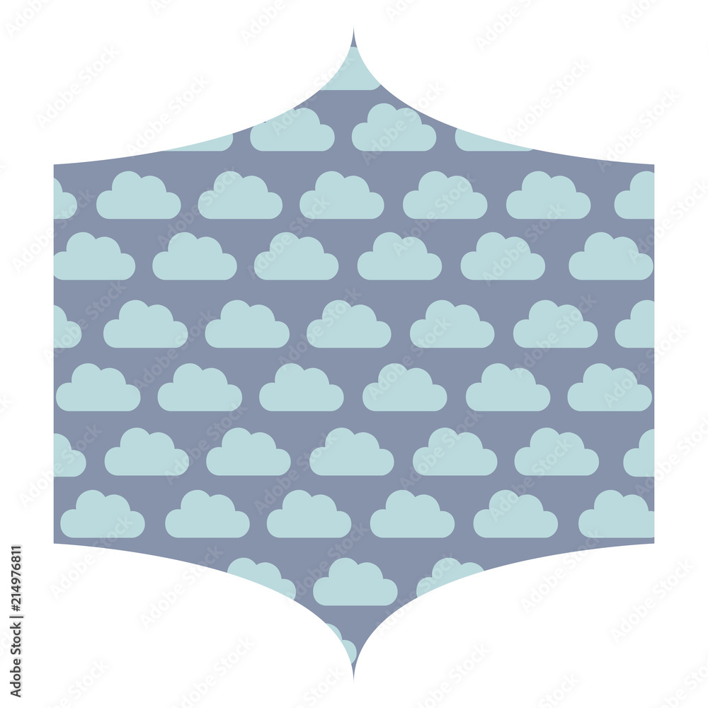 Poster clouds pattern design