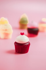 Birthday Cake On Color For The Background