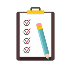 To do list icon. Flat illustration of to do list vector icon for web isolated on white