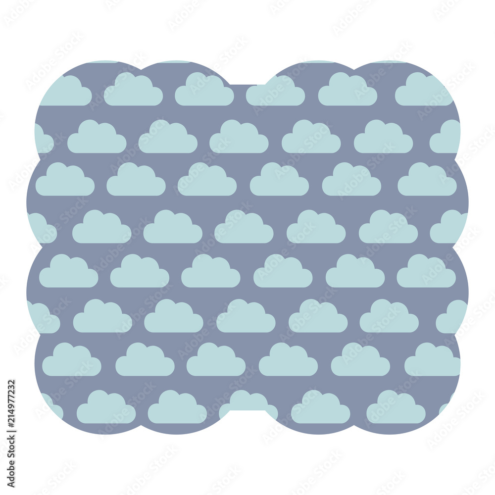 Poster clouds pattern design