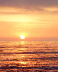 sunset and seascape