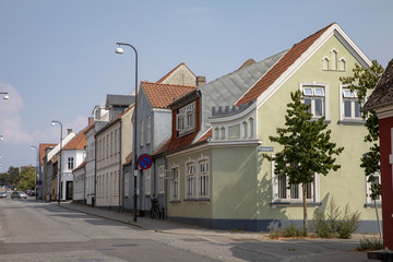 Street in  Fredericia city  Denmark