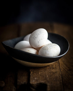 Eggs in a bowl