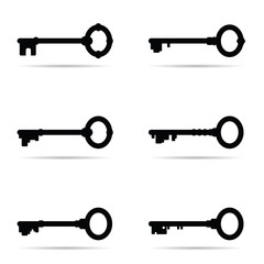 key vector six icon in old version
