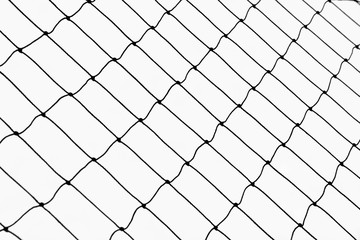 Mesh rope for maritime on white background