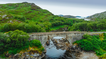 Fototapeta na wymiar Beautiful landscape in the Scottish Highlands