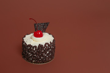 Birthday Cake On Color For Background