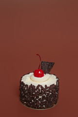 Birthday Cake On Color For Background