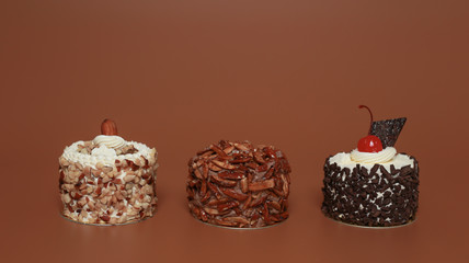 Birthday Cake On Color For Background