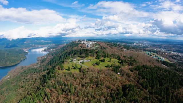 Burnaby Mountain Simon Fraser University Vancouver BC Aerial