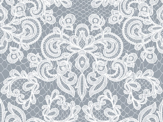 gray lace background - 214986096