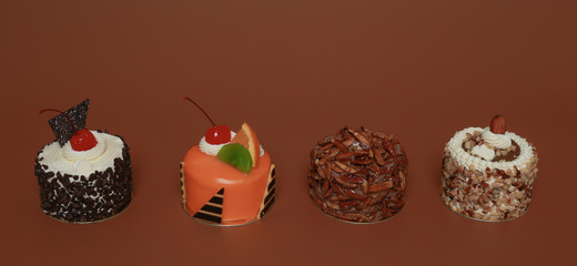 Birthday Cake On Color For Background