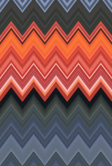 Chevron zigzag red, orange flame fire pattern abstract art background, bittersweet, cantaloupe,...
