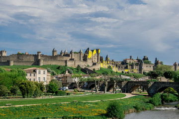 Fototapeta na wymiar Carcassone castle, France
