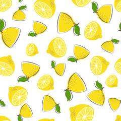 lemon seamless pattern