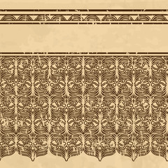 vintage patterned background with a place for a text