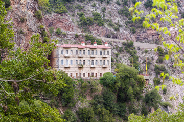 Fototapeta premium Proussos monastery near Karpenisi town in Evrytania - Greece
