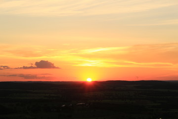 Fototapeta premium sunset in the mountain