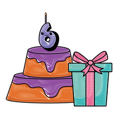 Birthday cake icon