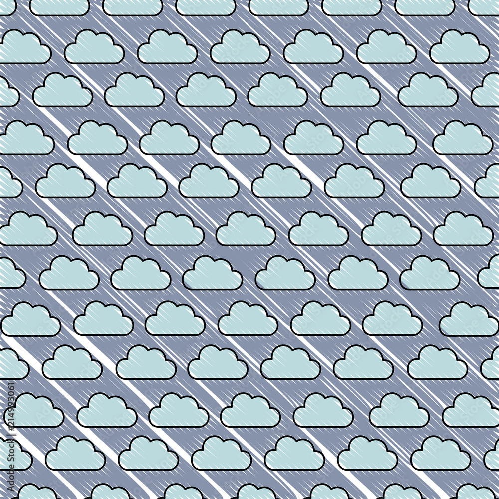 Poster clouds pattern design