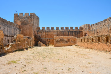 The fortress of Frangokastello in Crete	