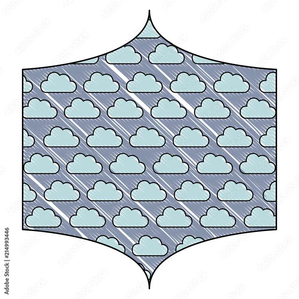 Poster clouds pattern design