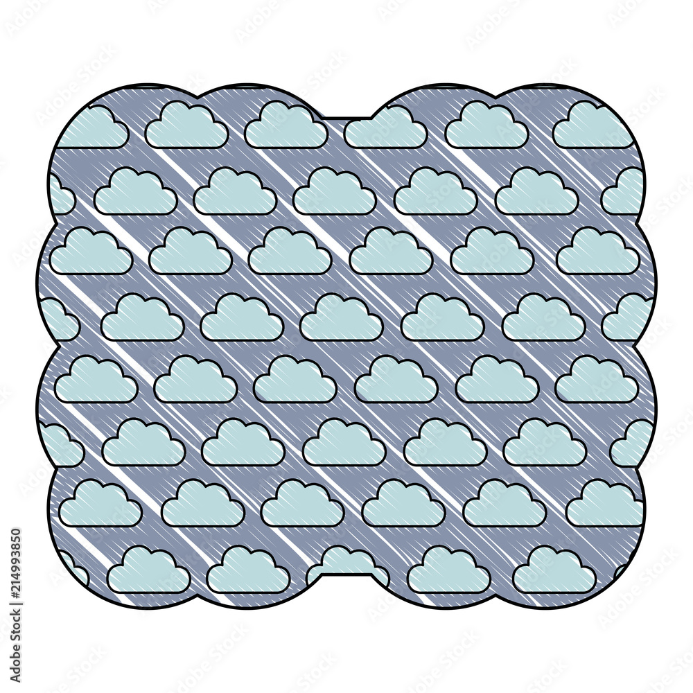 Poster clouds pattern design