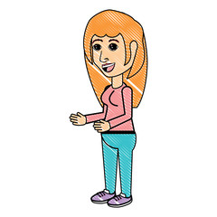 cartoon woman design