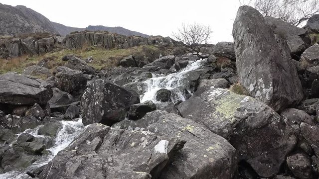 Waterfall by Ogwen Cottage, Snowdonia
