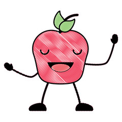 Kawaii apple icon