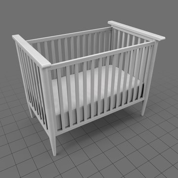 Modern baby crib