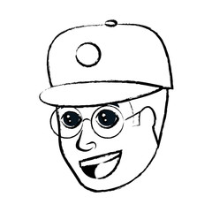 cartoon man icon
