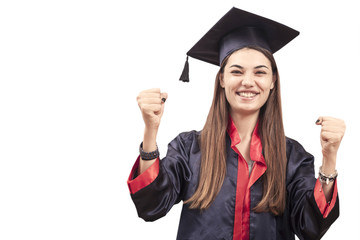 young woman graduated